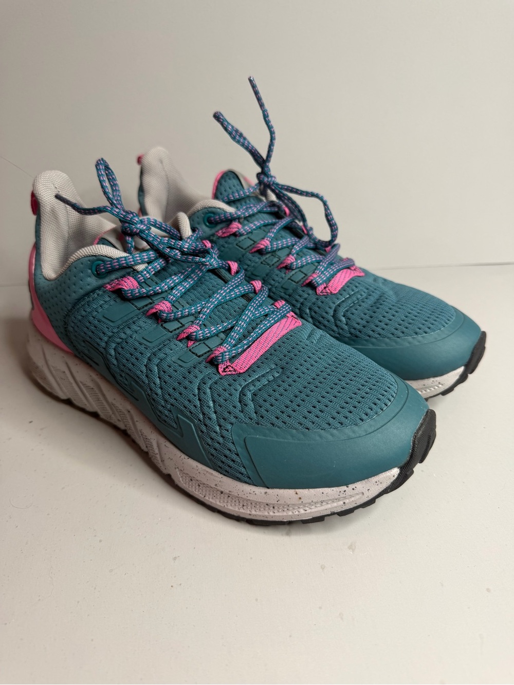 Avia Women’s Trail Running Walking Shoes Size 9.5 Teal Pink - Picture 2 of 7